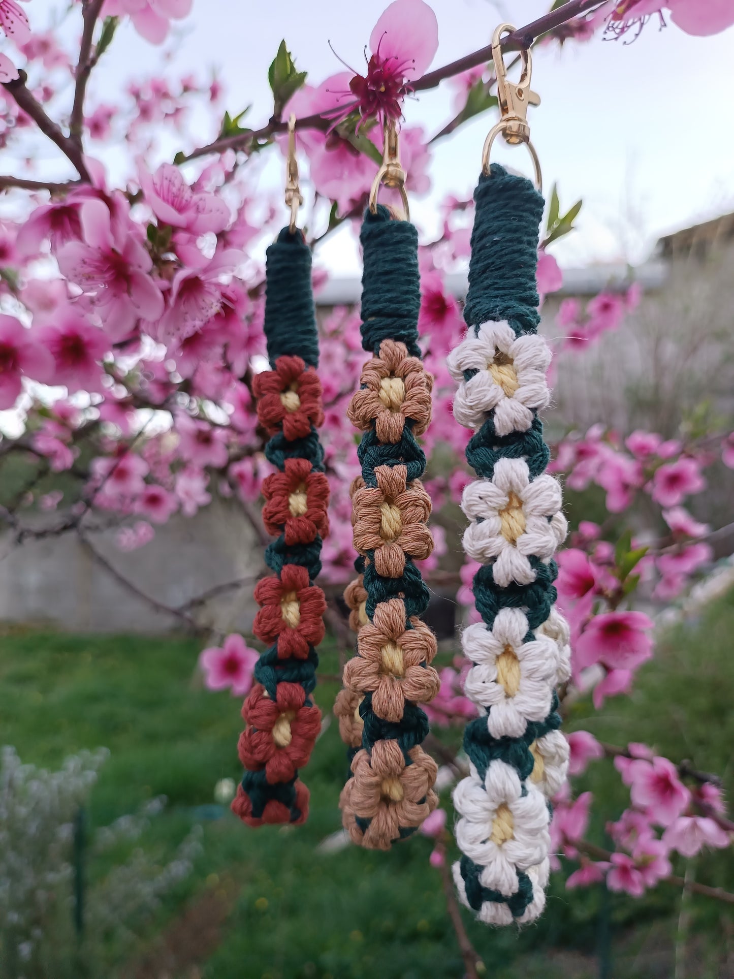 🌸 Porte-clés Marguerite 🌸